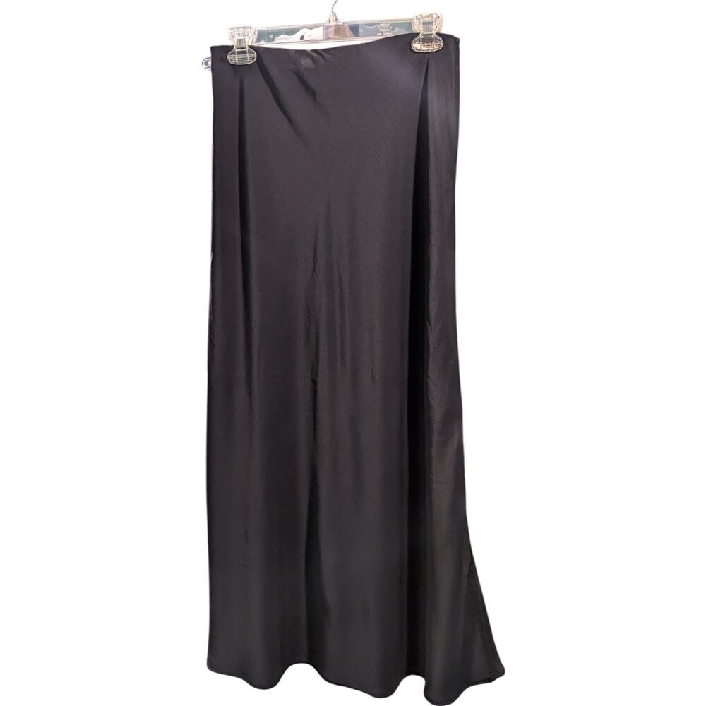 Abercrombie & Fitch Black Lined Maxi Skirt Witchy Goth Quiet Luxury XSR